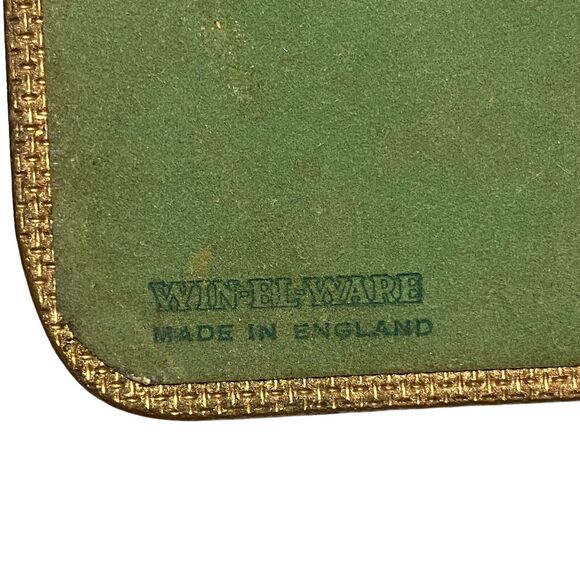 Vintage WIN-EL-WARE 6 Coasters 6" x 6" with Box - Artist Vestey Rich BIRDS - Picture 11 of 14